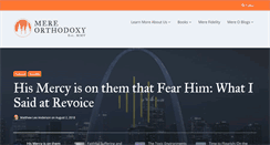 Desktop Screenshot of mereorthodoxy.com